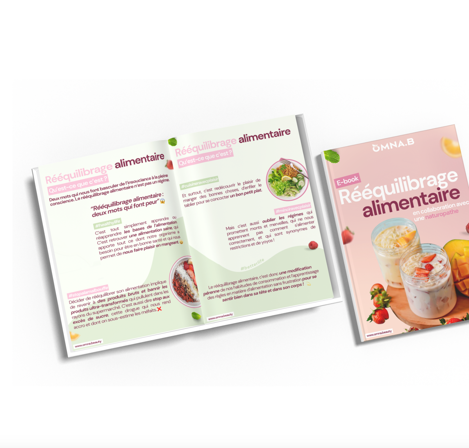 🍏 E-book (PDF) - Rééquilibrage Alimentaire - Omna Beauty